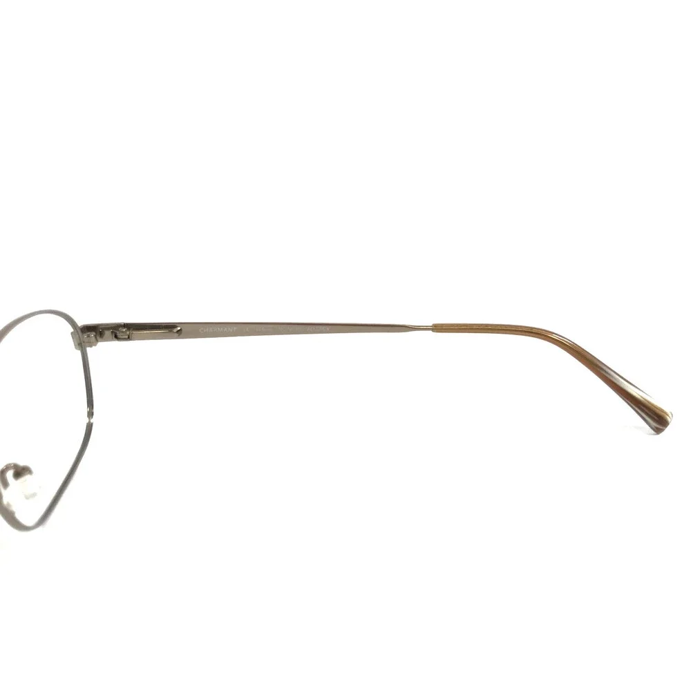 Charmant Eyeglasses Frames CH8186 BR Brown Rectangle Wire Rim Titanium 55-18-145